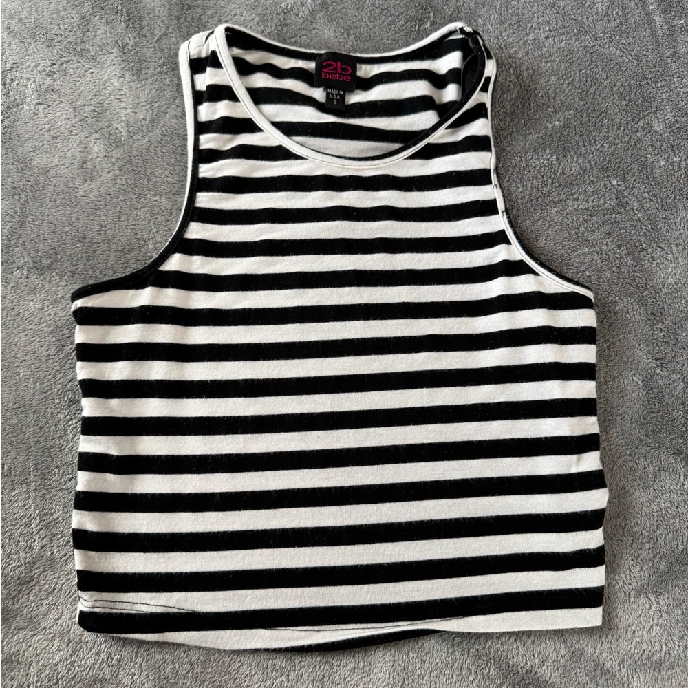 2B Bebe crop tank, size small